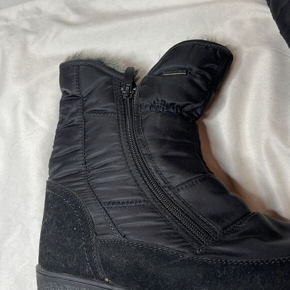 Flexus Spring Step Ernestina Faux Fur Quilted Boots. Size 38(8). - Picture 9 of 15